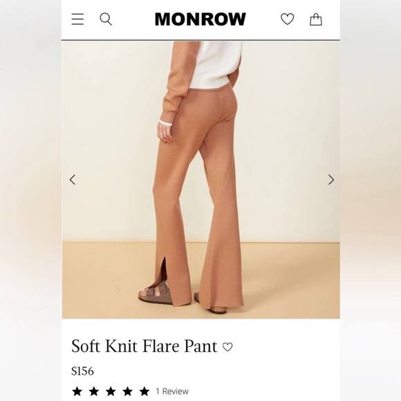 Monrow soft knit pants - Picture 1 of 2